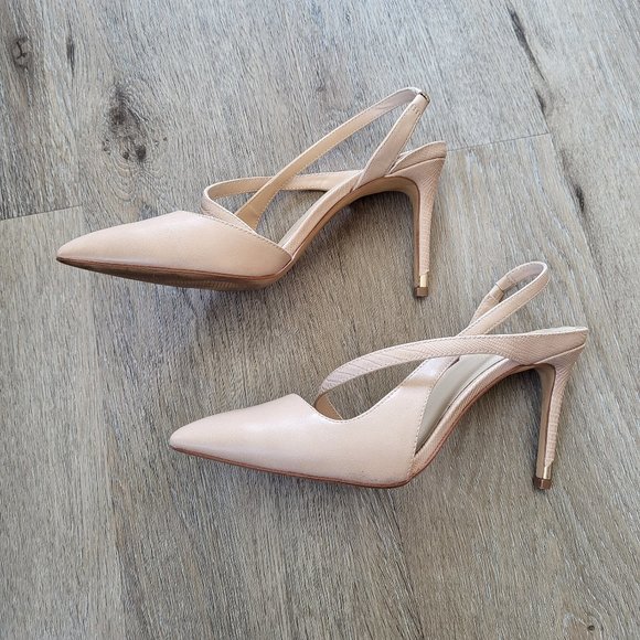 Aldo Nude Sling Back High Heel Size 9 - Picture 2 of 15
